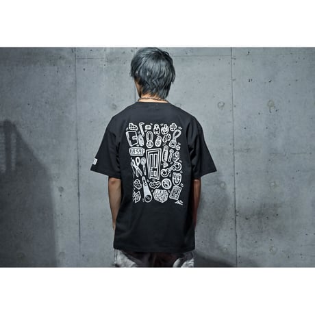 item tee ( charcoal/navy/white )  #エスケープ