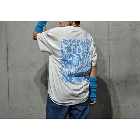 item tee ( charcoal/navy/white )  #エスケープ