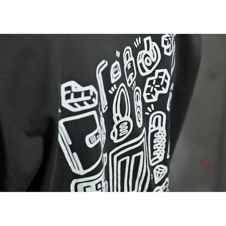 item tee ( charcoal/navy/white )  #エスケープ