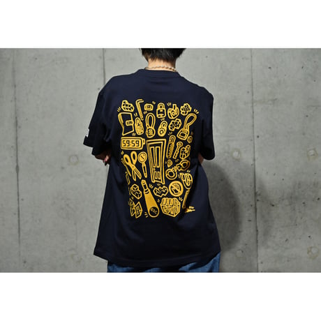 item tee ( charcoal/navy/white )  #エスケープ