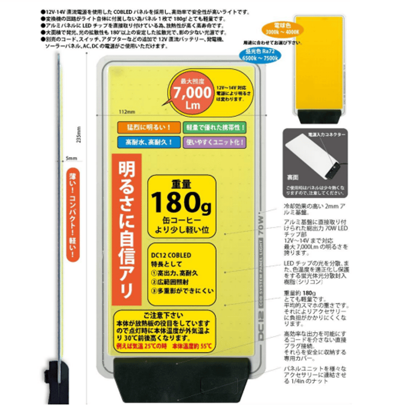 極薄 ミニ三脚パネルライト | KoNoMi's Store