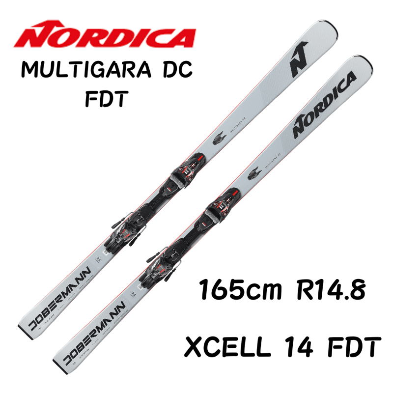 ノルディカ　ドーベルマン　SLR 165 スキー板　シナノ伸縮ポール　セット 2024-25モデル NORDICA ノルディカ スキー板 DOBERMANN SLR