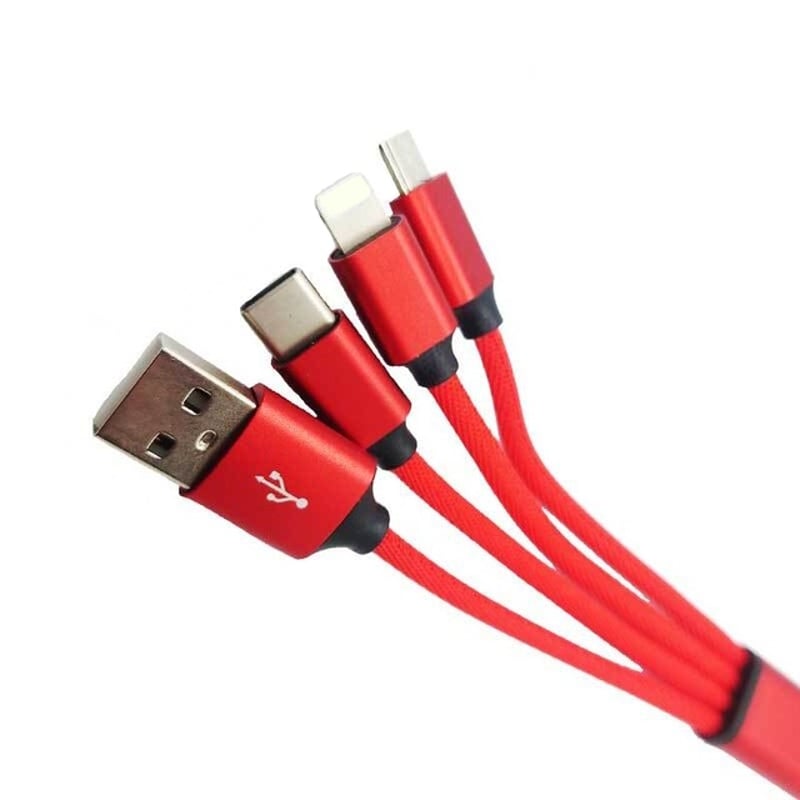 iPhone用 Type-Cケーブル micro USBケーブル 3in1 充電ケーブル