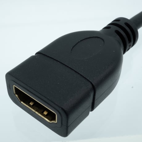 microHDMI（オス）- HDMI TYPE-A(メス） L型変換ショートケーブル 右向き 約15ｃｍ デジカメ ビデオカメラ パソコン ラズパイ接続に MCHDMI-15HR