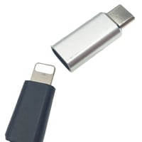 iPhone端子(メス)-Type-C(オス) iPhone15動作確認済 充電転送対応 変換コネクタ SLTF-TCM