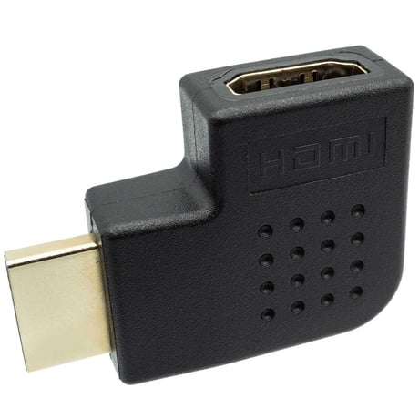 2個セット HDMI ver1.4対応 L型変換 コネクタ 右向き HDMI延長プラグ HDMI 横 縦 オス→メス エスエスエーサービス SHDM-HDMFLR-2P