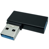 USB3.0 A オス-メス L型右向き 5Gbps転送対応 変換コネクタ エスエスエーサービス SUAF-UAMR3