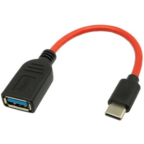 エスエスエーサービス USB3.2対応 TYPE-A（メス）- Type-C（オス）OTG（変換）ケーブル 約10cm   iPhone15対応 SU3-TCH10R