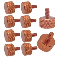 エスエスエーサービス 手回しミリネジ M3-6mm つまみミニサイズ SN-015OR-10 オレンジ