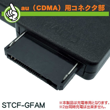 【2個セット】エスエスエーサービス　ガラケー 充電専用 Type-C(メス) - FOMA SoftBank＆au 充電変換コネクタ STCF-GFAM-2P