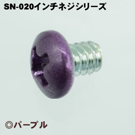 カラーネジ インチタイプ パープル 紫 ＃6-32 ネジ長約4ｍm マザーボード ドライブ PCケース 固定 10個入 SN-020PP エスエスエー