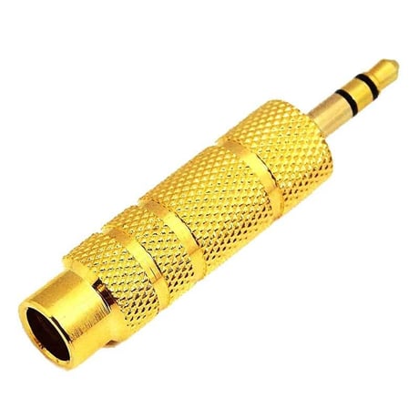 オーディオ変換 3.5mm 3極ステレオ(オス) - 6.3mm 3極ステレオ(メス) 変換プラグ ST35M-ST63F エスエスエーサービス