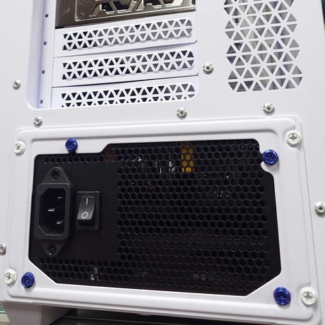 カラバリネジ 十字穴付き六角インチネジ ブルー パソコン 電源 I/Oパネル マザーボード固定 グラフィックカード固定 エスエスエーサービス SN-022BL
