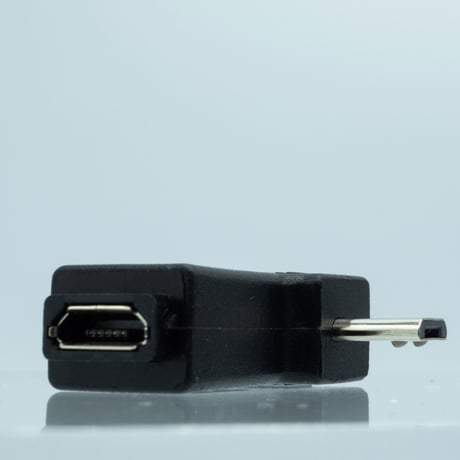 microUSB(L型下向き オス) / microUSB (メス) L型コネクタ 下向き （左） SMCF-MCML