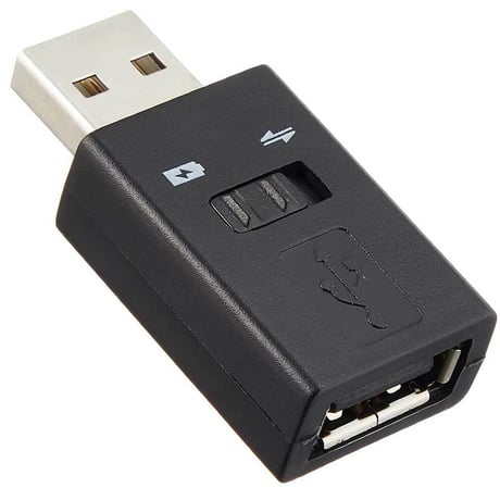 USB2.0対応転送/充電 or 充電専用モード切替スイッチ USBA(オス)-USBA(メス) エスエスエーサービス SUAM-KSA