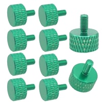 エスエスエーサービス 手回しミリネジ M3-6mm つまみミニサイズ SN-015GR-10 グリーン