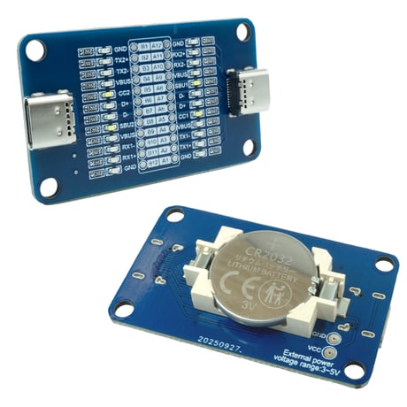 エスエスエーサービス 24pin対応 Type-Cケーブル結線検出モジュールボード USB-C ケーブルチェッカー MS-010