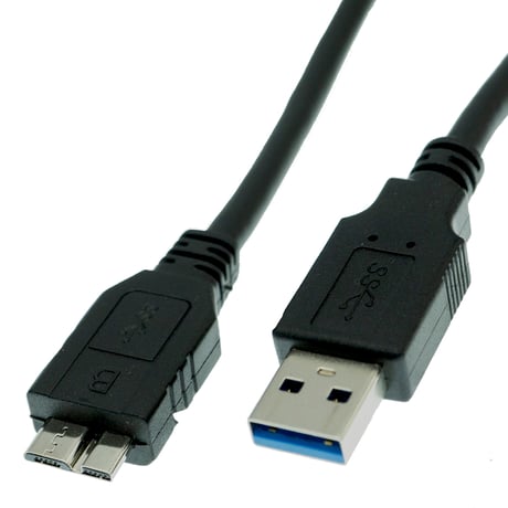 USB 3.0 MicroB(オス)- USB TYPE-A(オス) ケーブル データ高速転送ケーブル 外付けハードディスク SSD 光学ドライブなどに SU3-ABM05