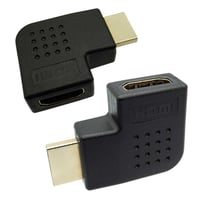 2個セット HDMI ver1.4対応 L型変換 コネクタ 右向き HDMI延長プラグ HDMI 横 縦 オス→メス エスエスエーサービス SHDM-HDMFLR-2P