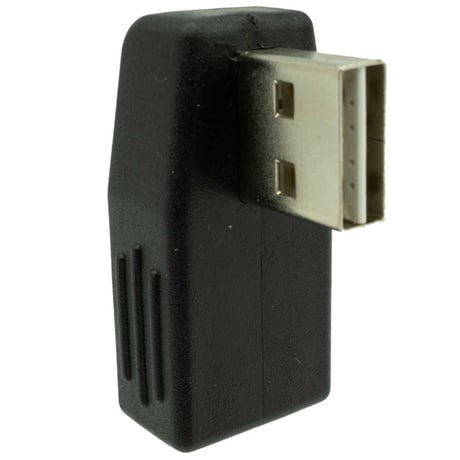 エスエスーエーサービス USB2.0 両差対応 2個セット リバーシブル USB A(オス) - USB A(メス) L型リバーシブルコネクタ 充電・転送対応 SUAM-UAFW-2P