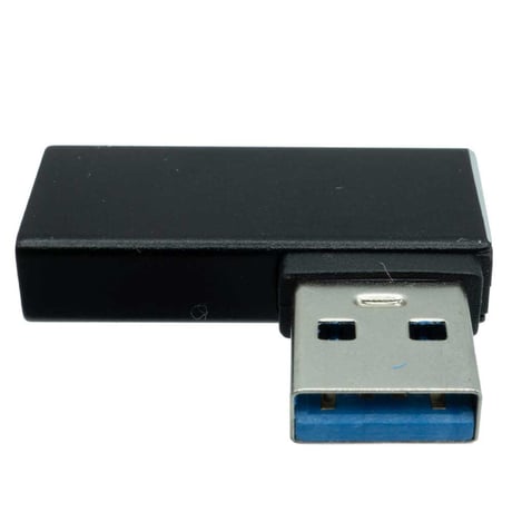 USB3.0 A オス-メス L型左向き 5Gbps転送対応 変換コネクタ エスエスエーサービス SUAF-UAML3