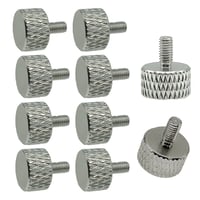 エスエスエーサービス 手回しミリネジ M3-6mm つまみミニサイズ SN-015SV-10 シルバー