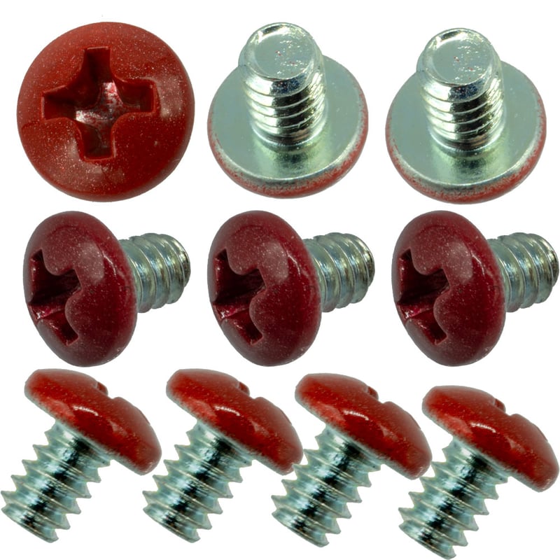 カラーネジ インチタイプ レッド 赤 ＃6-32 ネジ長約4mm マザーボード