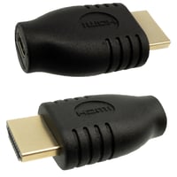 エスエスエーサービス HDM Ver1.4対応 変換コネクタ 2個セット (microHDMIメス/HDMIオス) SHDM-MCH-2P