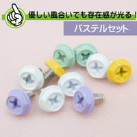 【新発売記念】 パステルセット カラバリネジ 十字穴付き六角インチネジ パステルセット1（ライトパープル・ミントグリーン・イエロー・ホワイト）エスエスエー SN-022PA1 合計10個入