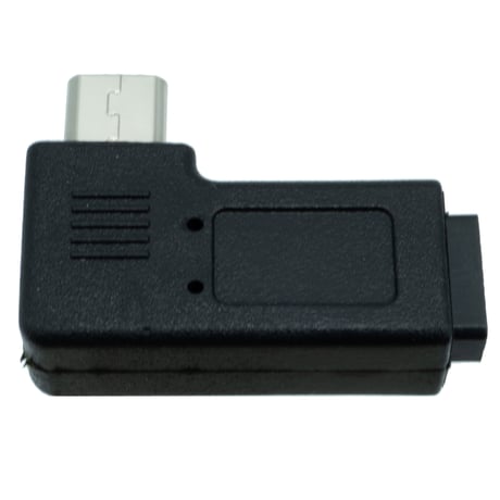 microUSB(L型下向き オス) / microUSB (メス) L型コネクタ 下向き （左） SMCF-MCML
