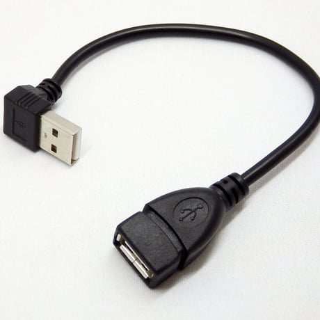 エスエスエーサービス USB2.0 L型延長ケーブル 20cm 下向き SSA SU2-AA20BDL