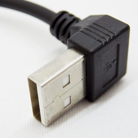 エスエスエーサービス USB2.0 L型延長ケーブル 20cm 上向き エスエスエーサービス SU2-AA20BUL