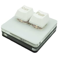 エスエスエーサービス Macbook/iPad/iPhone専用コピー/ペースト2キー片手キーボード ホワイト LED搭載 ショートカットマクロキー こぴぺくんシリーズ  SU2-AKCV-WH