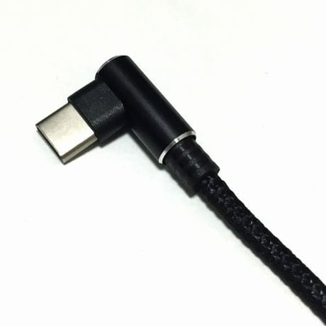 USB2.0 Type-C L型ケーブル 1m 100cm ブラック iPad OS17 動作確認済 エスエスエーサービス SU2-TCL100B