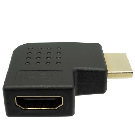2個セット HDMI ver1.4対応 L型変換 コネクタ 右向き HDMI延長プラグ HDMI 横 縦 オス→メス エスエスエーサービス SHDM-HDMFLR-2P