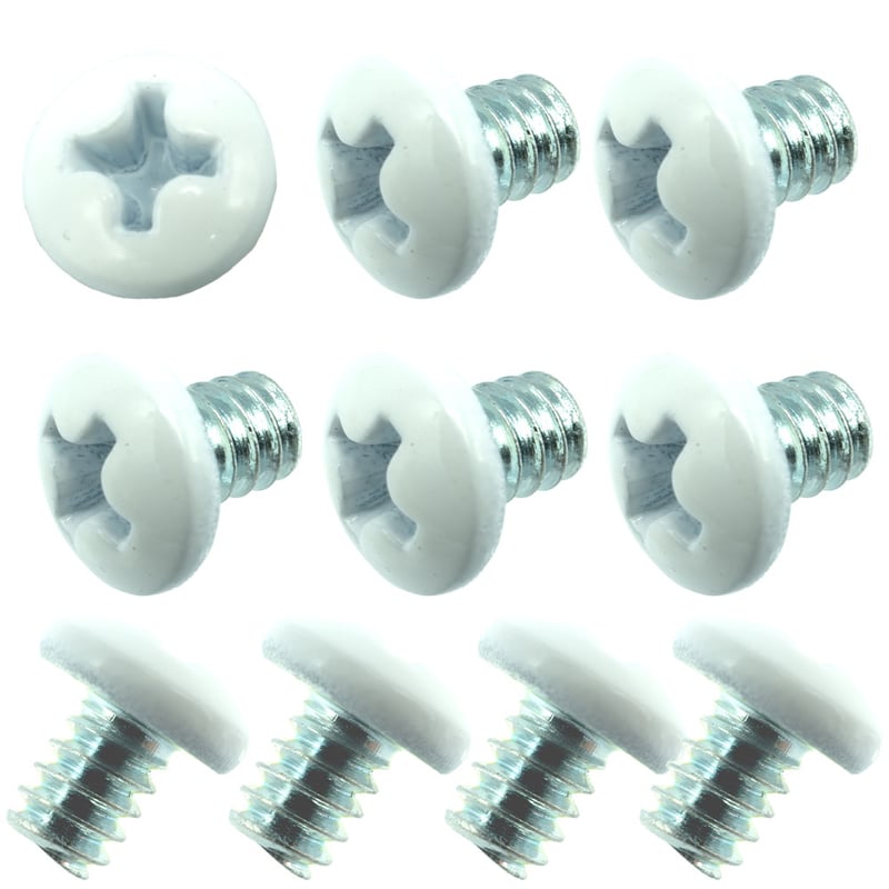 カラーネジ インチタイプ ホワイト（白） ＃6-32 ネジ長約4mm