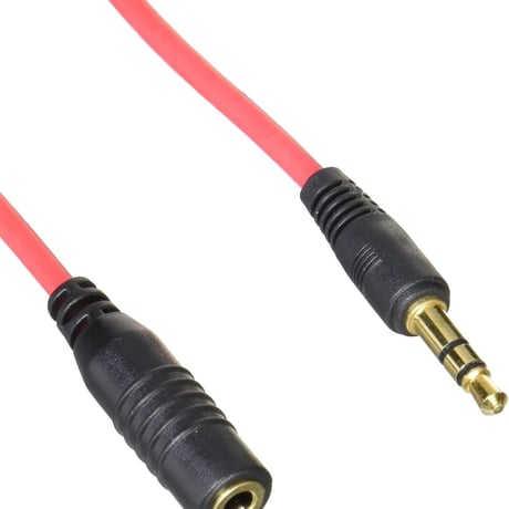 3.5mm 3極ステレオ 延長ケーブル 約10cm エスエスエーサービス ST35-AF01M