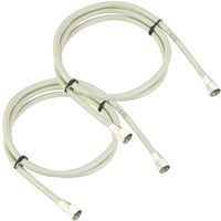 お得な2本セット エスエスエーサービス テレビアンテナケーブル 1m 約100センチ 国産4C F型両端ストレート S4-FP-FP-1-2P