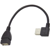 USB2.0 L型延長ケーブル USB接続ハードディスク録画対応 TV  [ USB A(オス) - A(メス)L型 ・20cm ] SU2-AA20BL 20CM 左向き
