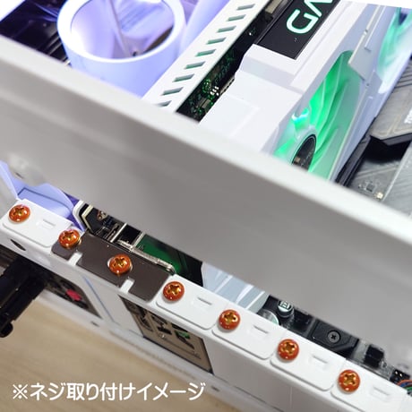 カラーネジ インチタイプ オレンジ ＃6-32 ネジ長約4ｍm マザーボード ドライブ PCケース 固定 10個入 SN-020OR エスエスエー