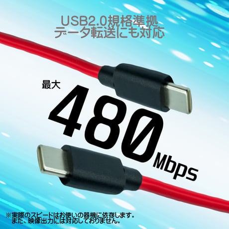 エスエスエーサービス PD（最大100W)充電対応 USB2.0 Type-C 充電・データ転送ケーブル オス-オス ストレート 約1.5m（150センチ）SU2-TCC150R