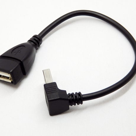 エスエスエーサービス USB2.0 L型延長ケーブル 20cm 上向き エスエスエーサービス SU2-AA20BUL
