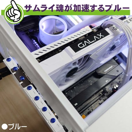 カラーネジ インチタイプ ブルー ＃6-32 ネジ長約4ｍm マザーボード ドライブ PCケース 固定 10個入 SN-020BL エスエスエー