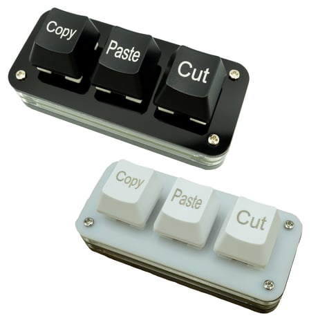 エスエスエーサービス こぴぺくんシリーズ 赤軸採用 コピー/ペースト/カット 3マクロキー メカニカルキーボード 片手 手元 LED搭載　ショートカット SU2-MKCVX
