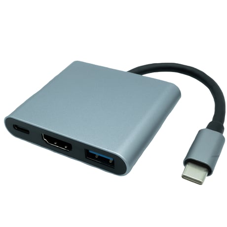 USB-TYPE-C  IPhone15・16・17対応 3in1 HDMI 4K@30Hz PD100W 充電 USB3.0 TYPE-A  アダプタ エスエスエーサービス SU3-TC10DUP