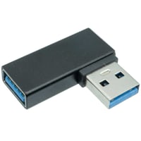 USB3.0 A オス-メス L型左向き 5Gbps転送対応 変換コネクタ エスエスエーサービス SUAF-UAML3