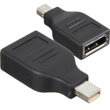 MiniDisplayPort(オス)　→　DisplayPort(メス) 変換コネクタ　エスエスエーサービス SMDPM-DPF 映像 ディスプレーポート ミニディスプレーポート用