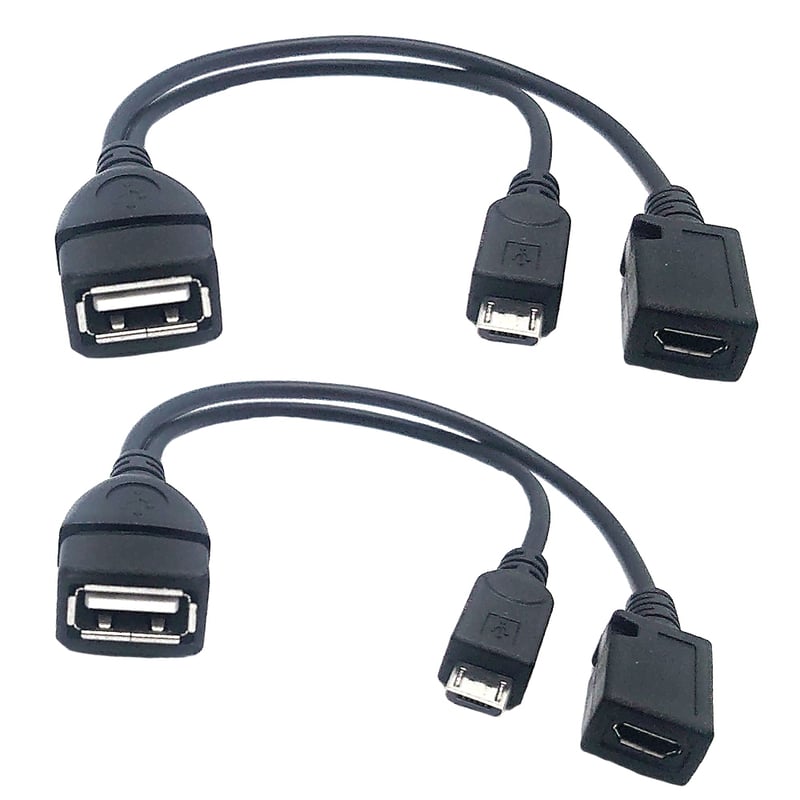 お得な2本セット USB機器給電機能付き micro USB ホスト [ Fire TV St