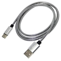 USB2.0対応 A(オス) - Type-C(オス) 充電・転送 高耐久スチールプロクターケーブル 100cm エスエスエーサービス SU2-TC100SJ