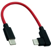 エスエスエーサービス PD（最大100W)充電対応 USB2.0 Type-C 充電・データ転送ケーブル オス-オスL型 約10cm SU2-TCCL10R